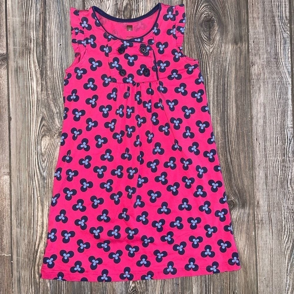 Tea Collection Pink Flower Dress